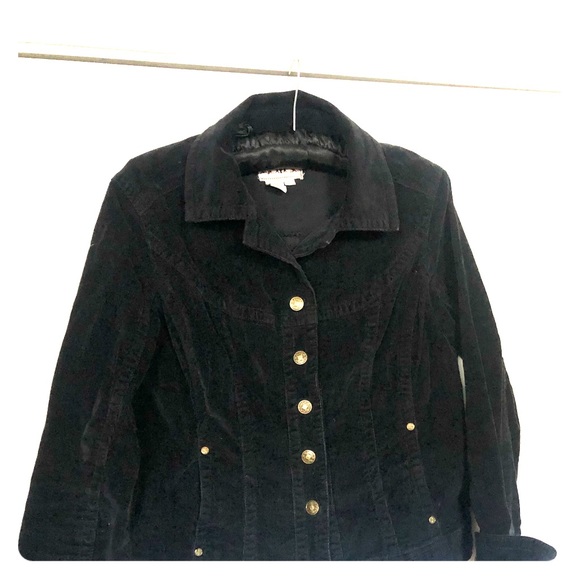 Jackets & Blazers - Black Corduroy Jean Style  Jacket